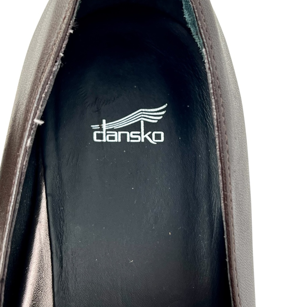 Dansko women's Tara Nappa brown leather heels/pumps size 40/US. 9.5-10 - Picture 9 of 14